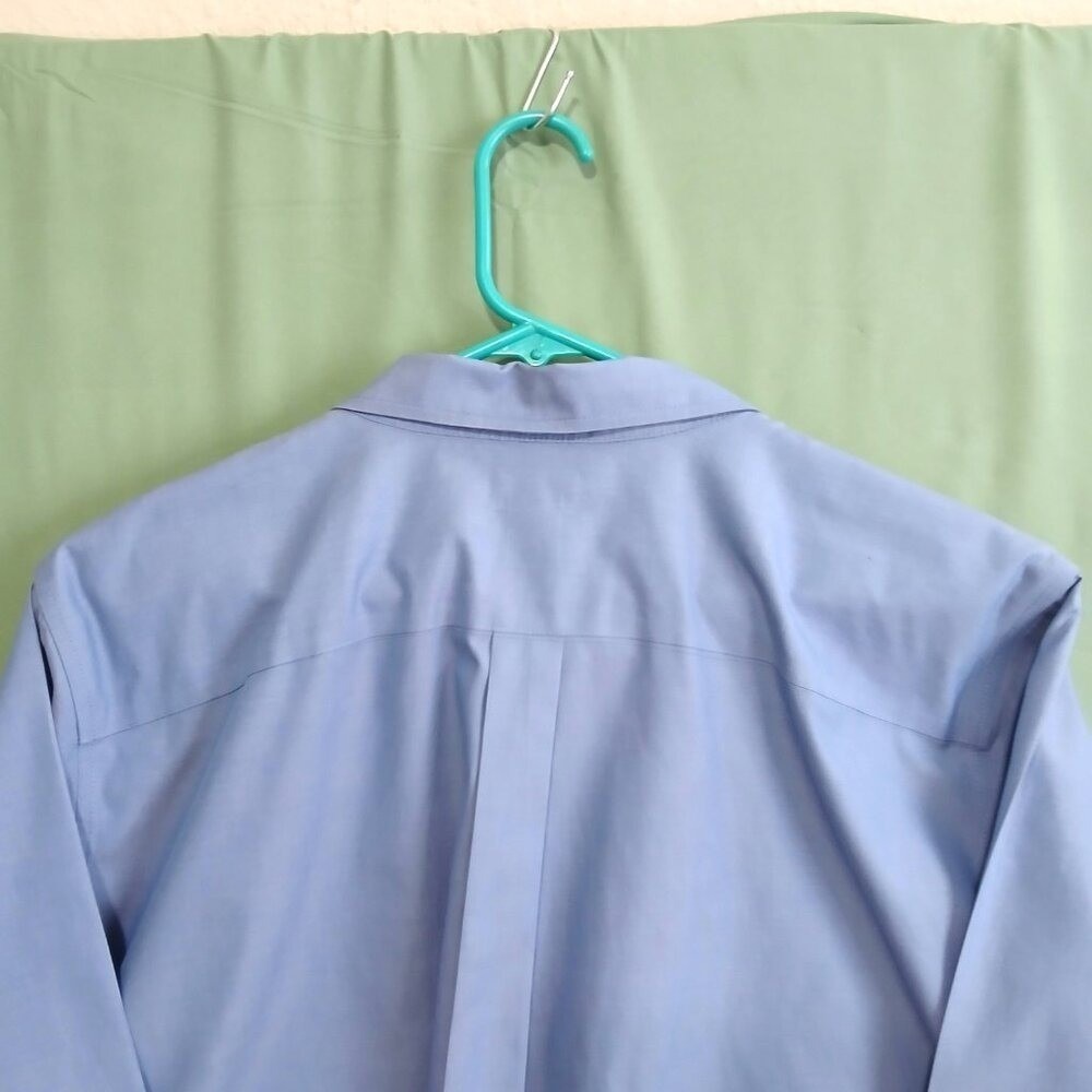 L.L.Bean Men's 3XL Blue Oxford Shirt Long Sleeve Wrinkle Resistant Cotton Top XL - Picture 4 of 6
